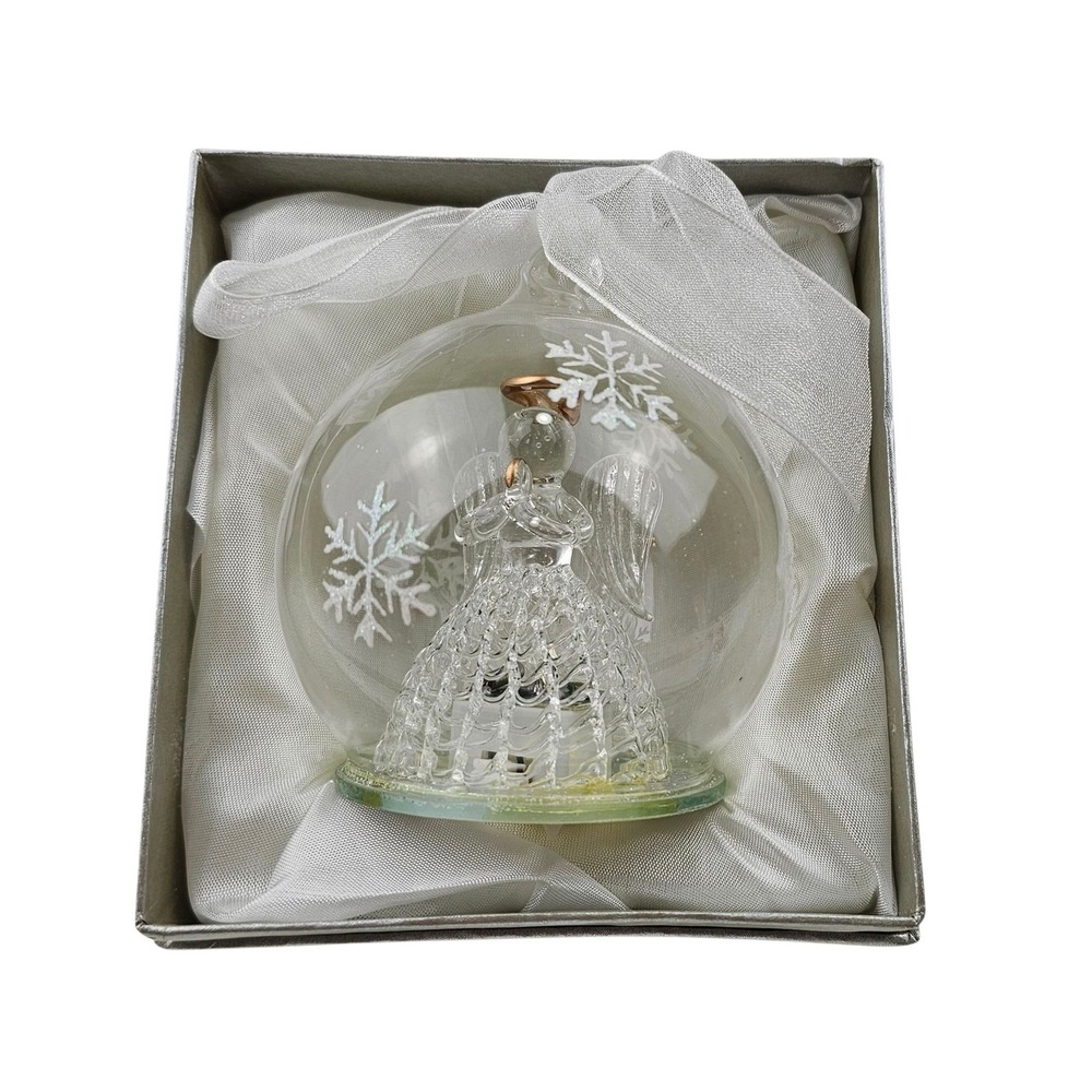 Angel Ornament Light Up Glass Ball Christmas Tree‎ Decoration Snowflake